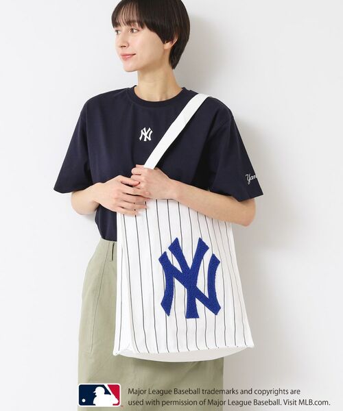 Dessin/デッサン 【ユニセックス】MLB/ロゴ入りトートバッグ ネイビー(094) 00 Dessin/デッサン 【ユニセックス】MLB/ロゴ入りトートバッグ ネイビー(094) 00