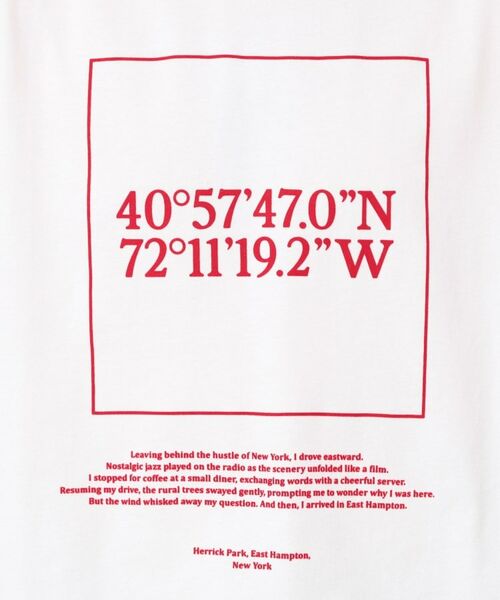 Dessin / デッサン Tシャツ | 【ユニセックス・洗える】座標プリントTシャツ | 詳細4