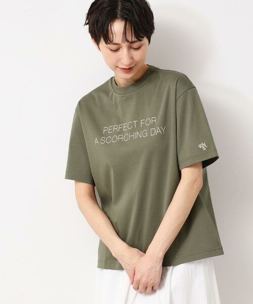 Dessin / デッサン Tシャツ | 【ユニセックス/抗菌防臭/洗える】コットンロゴTシャツ(カーキ(027))