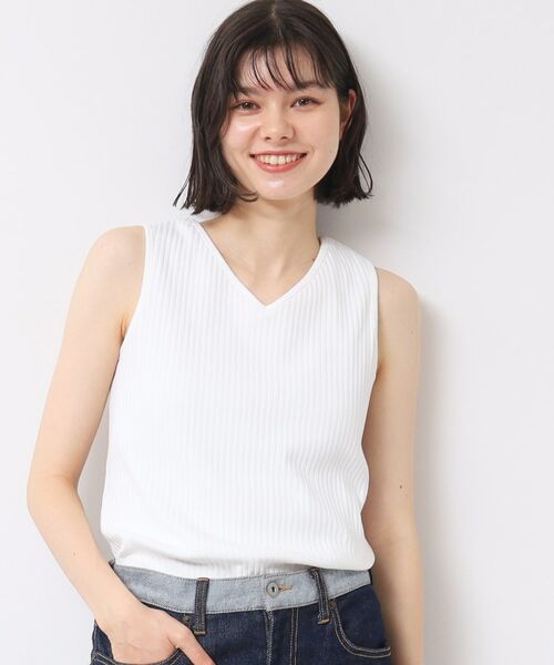 Dessin / デッサン キャミソール・チューブトップ | 【2WAY・洗える】リブタンク(S~L) | 詳細1