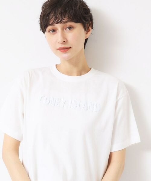 Dessin / デッサン Tシャツ | 【洗える】スパンコールロゴTシャツ(XS~L) | 詳細1