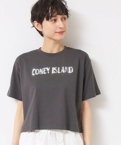 Dessin / デッサン Tシャツ | 【洗える】スパンコールロゴTシャツ(XS~L) | 詳細5