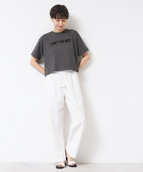 Dessin / デッサン Tシャツ | 【洗える】スパンコールロゴTシャツ(XS~L) | 詳細7