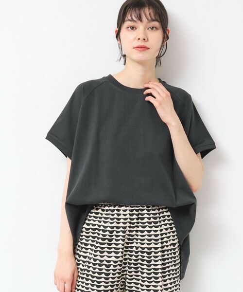 Dessin / デッサン Tシャツ | 【洗える】ワイドラグランスリーブカットソー(XS~L)(チャコールグレー(014))