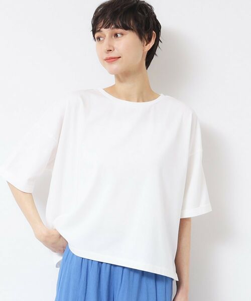 Dessin / デッサン Tシャツ | 【二の腕カバー/接触冷感/UV】ロールアップスリーブTシャツ(XS~L) | 詳細1