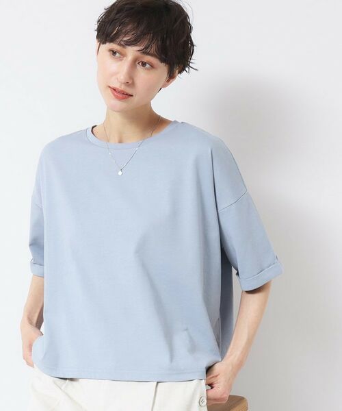 Dessin / デッサン Tシャツ | 【二の腕カバー/接触冷感/UV】ロールアップスリーブTシャツ(XS~L) | 詳細14