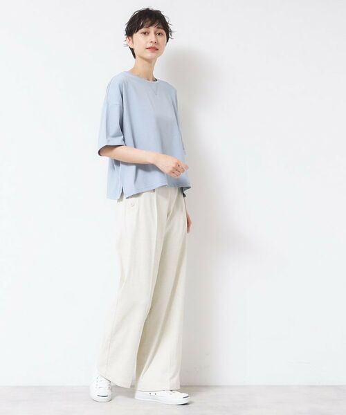 Dessin / デッサン Tシャツ | 【二の腕カバー/接触冷感/UV】ロールアップスリーブTシャツ(XS~L) | 詳細15