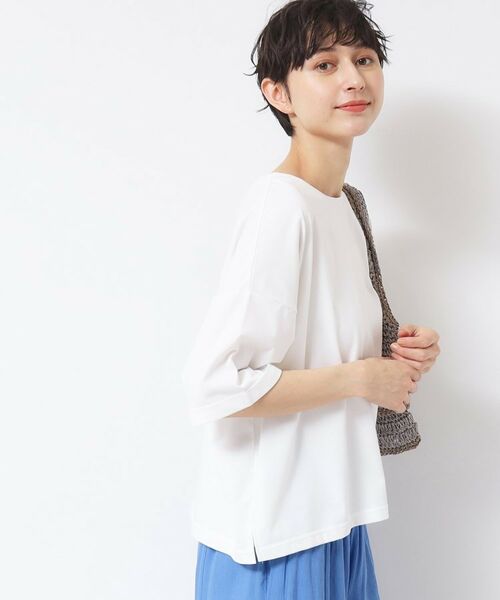 Dessin / デッサン Tシャツ | 【二の腕カバー/接触冷感/UV】ロールアップスリーブTシャツ(XS~L) | 詳細2