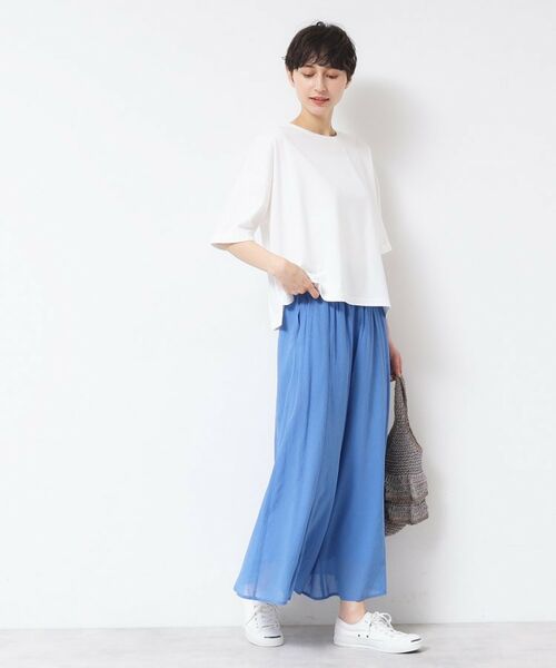 Dessin / デッサン Tシャツ | 【二の腕カバー/接触冷感/UV】ロールアップスリーブTシャツ(XS~L) | 詳細3