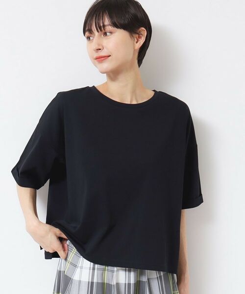 Dessin / デッサン Tシャツ | 【二の腕カバー/接触冷感/UV】ロールアップスリーブTシャツ(XS~L) | 詳細5