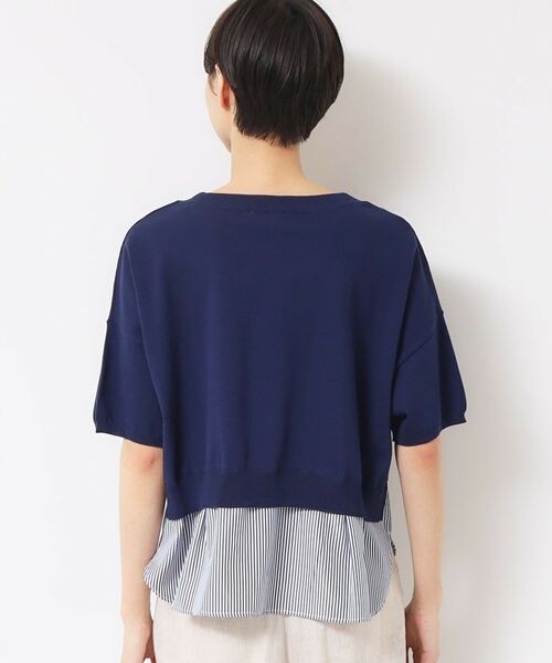 Dessin / デッサン ニット・セーター | 【洗える】シャツレイヤード風五分袖ニット | 詳細11