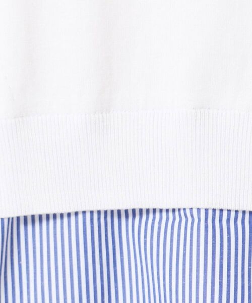 Dessin / デッサン ニット・セーター | 【洗える】シャツレイヤード風五分袖ニット | 詳細4