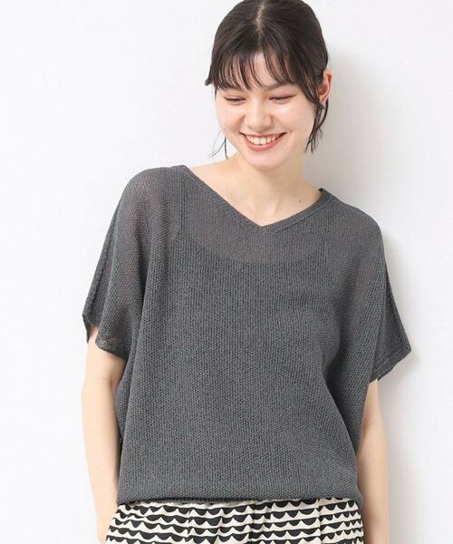 Dessin / デッサン ニット・セーター | 【日本製・洗える】シームレスラインVネックニット | 詳細1