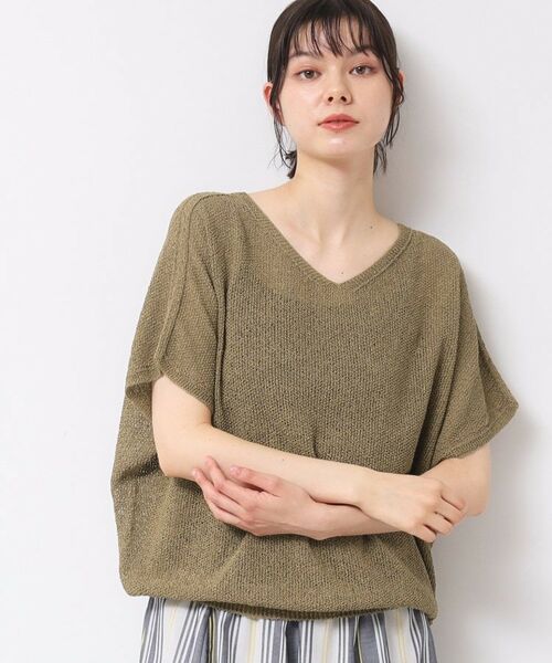 Dessin / デッサン ニット・セーター | 【日本製・洗える】シームレスラインVネックニット | 詳細13