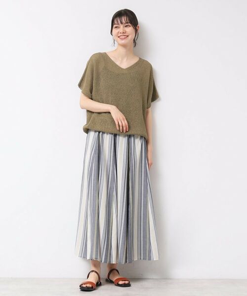 Dessin / デッサン ニット・セーター | 【日本製・洗える】シームレスラインVネックニット | 詳細15