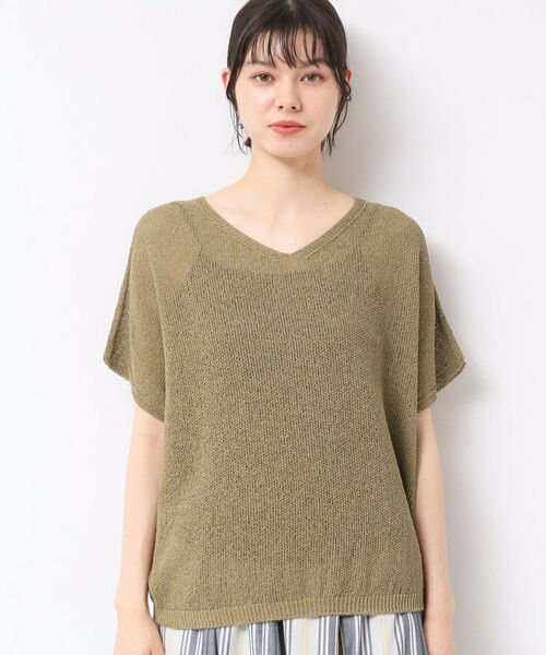 Dessin / デッサン ニット・セーター | 【日本製・洗える】シームレスラインVネックニット | 詳細17