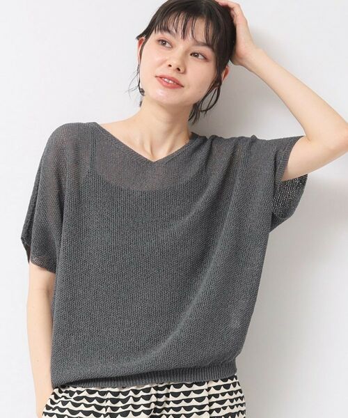 Dessin / デッサン ニット・セーター | 【日本製・洗える】シームレスラインVネックニット | 詳細2