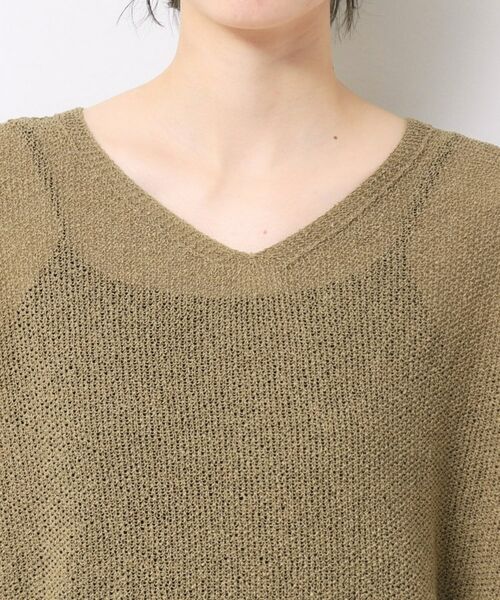 Dessin / デッサン ニット・セーター | 【日本製・洗える】シームレスラインVネックニット | 詳細20