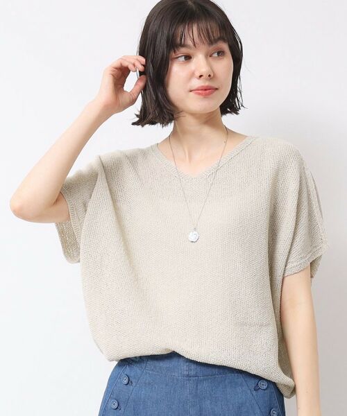 Dessin / デッサン ニット・セーター | 【日本製・洗える】シームレスラインVネックニット | 詳細5