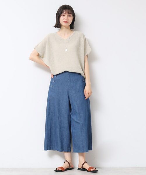 Dessin / デッサン ニット・セーター | 【日本製・洗える】シームレスラインVネックニット | 詳細6