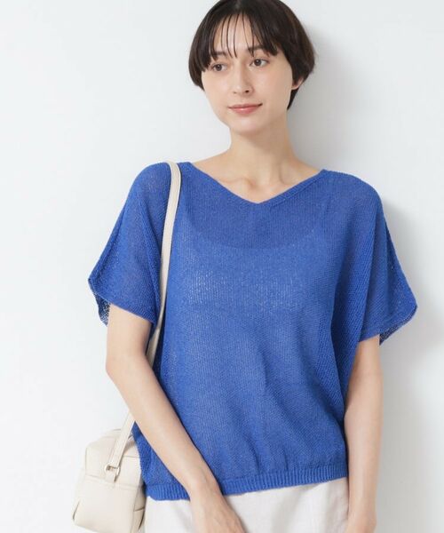 Dessin / デッサン ニット・セーター | 【日本製・洗える】シームレスラインVネックニット | 詳細9