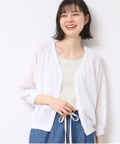 Dessin / デッサン カーディガン・ボレロ | 【洗える】シアーVネックカーディガン