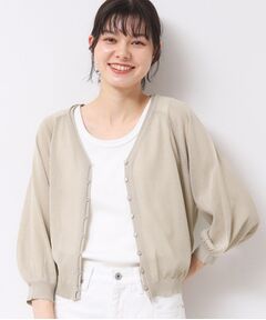 Dessin / デッサン カーディガン・ボレロ | 【洗える】シアーVネックカーディガン