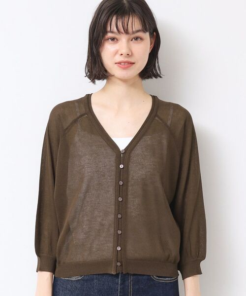 Dessin / デッサン カーディガン・ボレロ | 【洗える】シアーVネックカーディガン | 詳細13