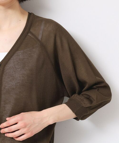 Dessin / デッサン カーディガン・ボレロ | 【洗える】シアーVネックカーディガン | 詳細17
