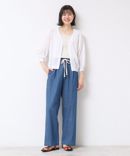 Dessin / デッサン カーディガン・ボレロ | 【洗える】シアーVネックカーディガン | 詳細2