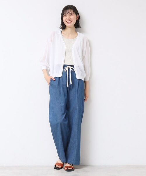 Dessin / デッサン カーディガン・ボレロ | 【洗える】シアーVネックカーディガン | 詳細3