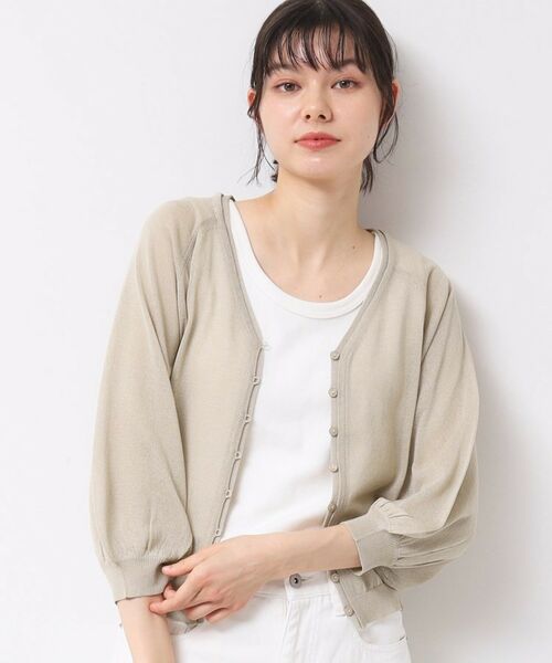 Dessin / デッサン カーディガン・ボレロ | 【洗える】シアーVネックカーディガン | 詳細6