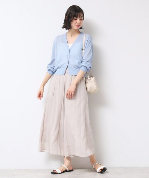 Dessin / デッサン カーディガン・ボレロ | 【UVカット・洗える】パール調ボタンシアーカーディガン | 詳細11