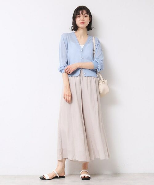 Dessin / デッサン カーディガン・ボレロ | 【UVカット・洗える】パール調ボタンシアーカーディガン | 詳細12