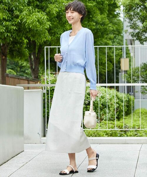 Dessin / デッサン カーディガン・ボレロ | 【UVカット・洗える】パール調ボタンシアーカーディガン | 詳細15