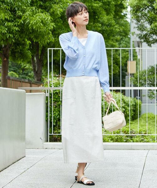 Dessin / デッサン カーディガン・ボレロ | 【UVカット・洗える】パール調ボタンシアーカーディガン | 詳細16