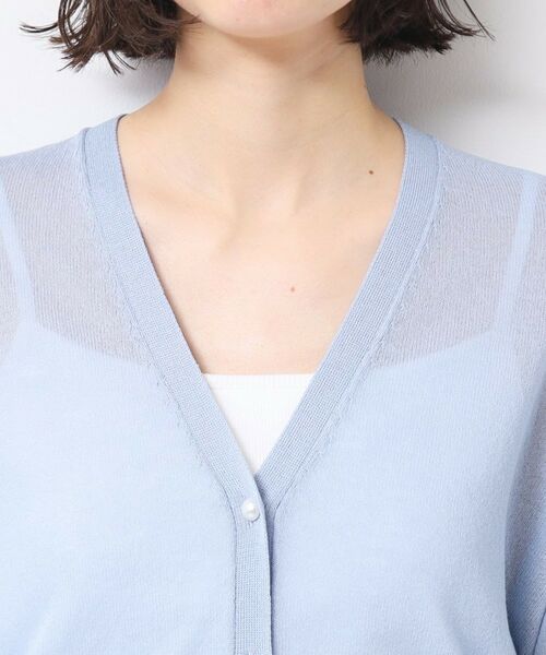 Dessin / デッサン カーディガン・ボレロ | 【UVカット・洗える】パール調ボタンシアーカーディガン | 詳細21