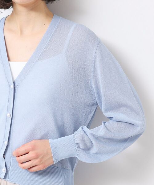 Dessin / デッサン カーディガン・ボレロ | 【UVカット・洗える】パール調ボタンシアーカーディガン | 詳細22