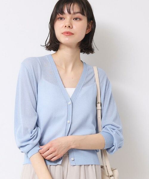 Dessin / デッサン カーディガン・ボレロ | 【UVカット・洗える】パール調ボタンシアーカーディガン | 詳細9