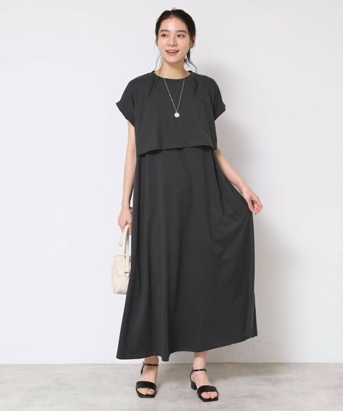 Dessin / デッサン セットアップ | 【2点セット・洗える】テントラインジャージワンピース | 詳細4