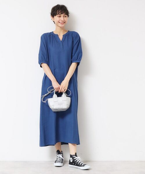 Dessin / デッサン ロング・マキシ丈ワンピース | 【洗える】パフスリーブAラインワンピース（S～L） | 詳細10