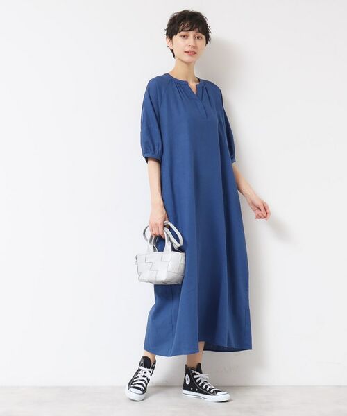 Dessin / デッサン ロング・マキシ丈ワンピース | 【洗える】パフスリーブAラインワンピース（S～L） | 詳細11