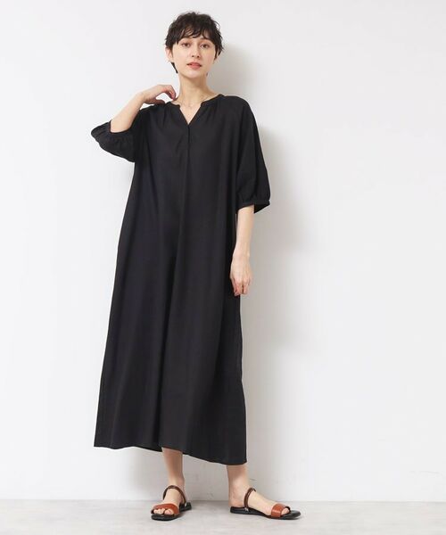 Dessin / デッサン ロング・マキシ丈ワンピース | 【洗える】パフスリーブAラインワンピース（S～L） | 詳細2