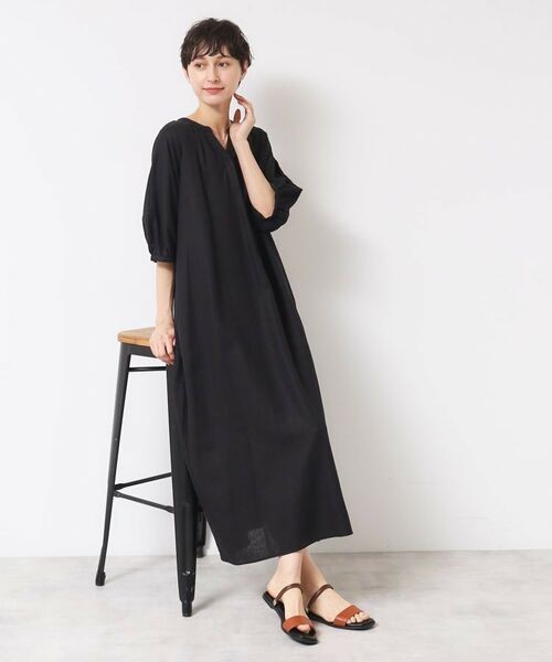 Dessin / デッサン ロング・マキシ丈ワンピース | 【洗える】パフスリーブAラインワンピース（S～L） | 詳細3