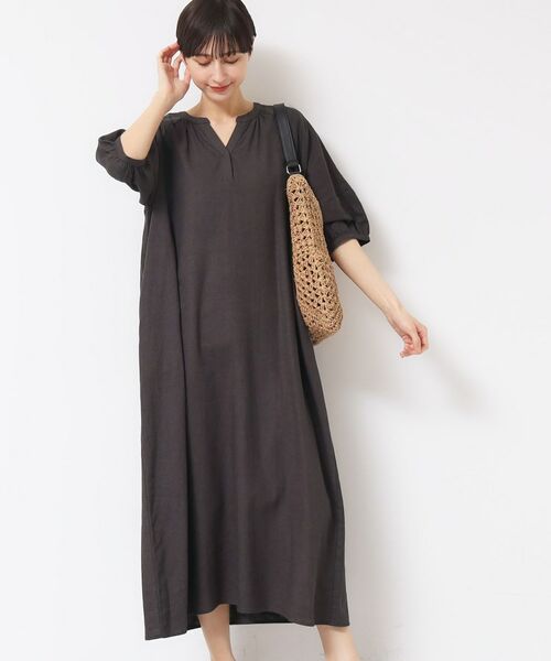 Dessin / デッサン ロング・マキシ丈ワンピース | 【洗える】パフスリーブAラインワンピース（S～L） | 詳細5