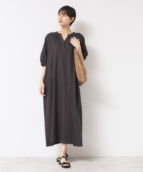 Dessin / デッサン ロング・マキシ丈ワンピース | 【洗える】パフスリーブAラインワンピース（S～L） | 詳細6