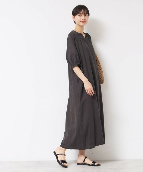 Dessin / デッサン ロング・マキシ丈ワンピース | 【洗える】パフスリーブAラインワンピース（S～L） | 詳細7