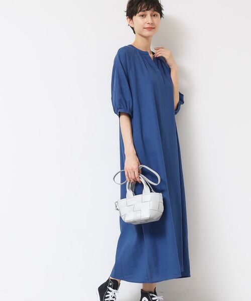 Dessin / デッサン ロング・マキシ丈ワンピース | 【洗える】パフスリーブAラインワンピース（S～L） | 詳細9