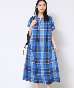 Dessin / デッサン ロング・マキシ丈ワンピース | 【洗える】映えチェック柄スキッパ―ワンピース