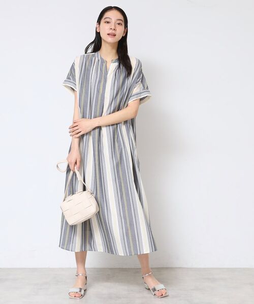 Dessin / デッサン ロング・マキシ丈ワンピース | 【洗える】映えチェック柄スキッパ―ワンピース | 詳細10